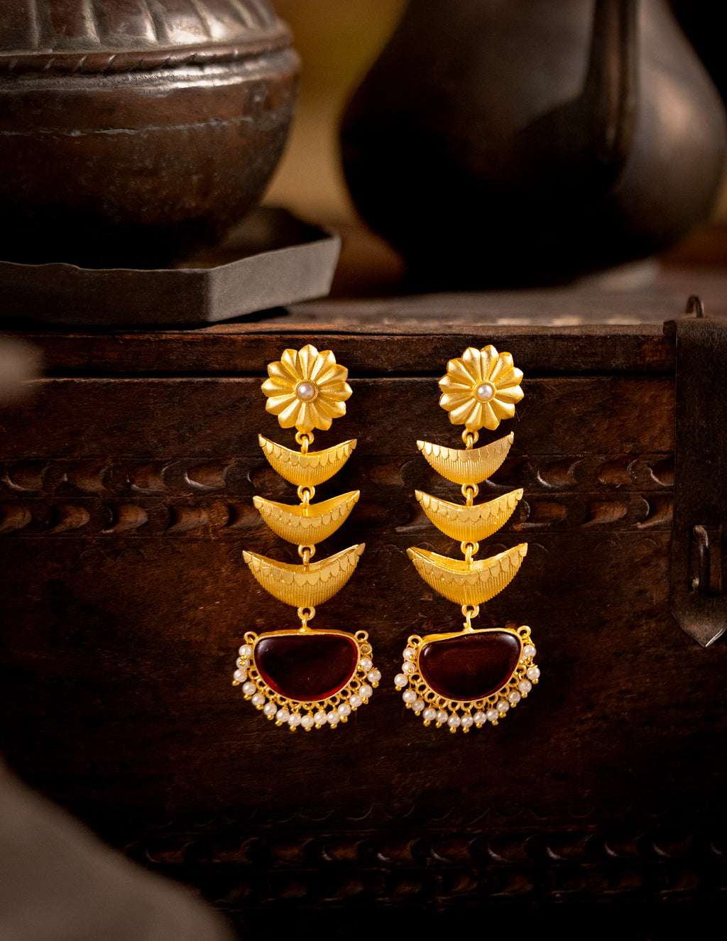 Chandkali Drop Earrings