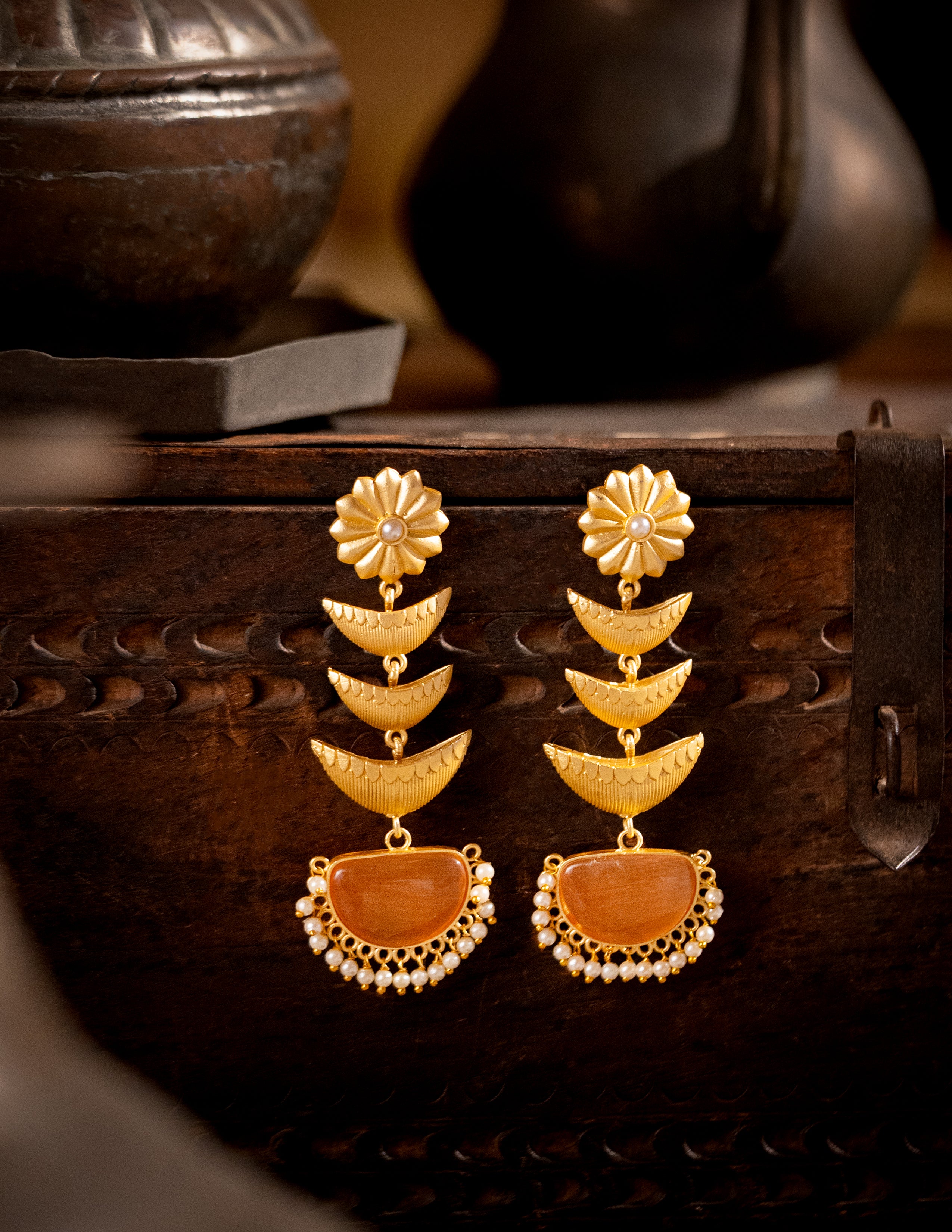 Chandkali Drop Earrings