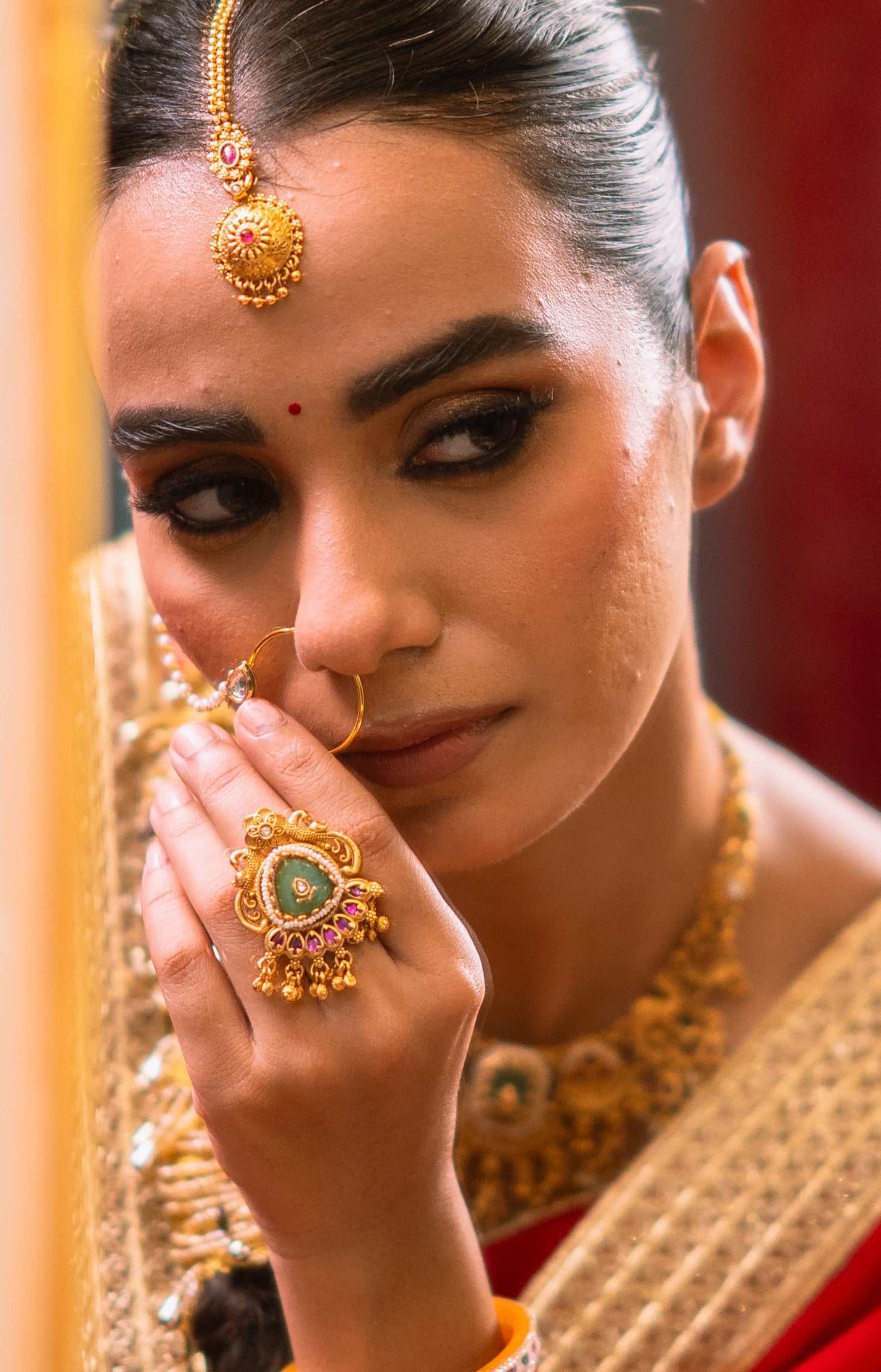 Mayura Panna Ring