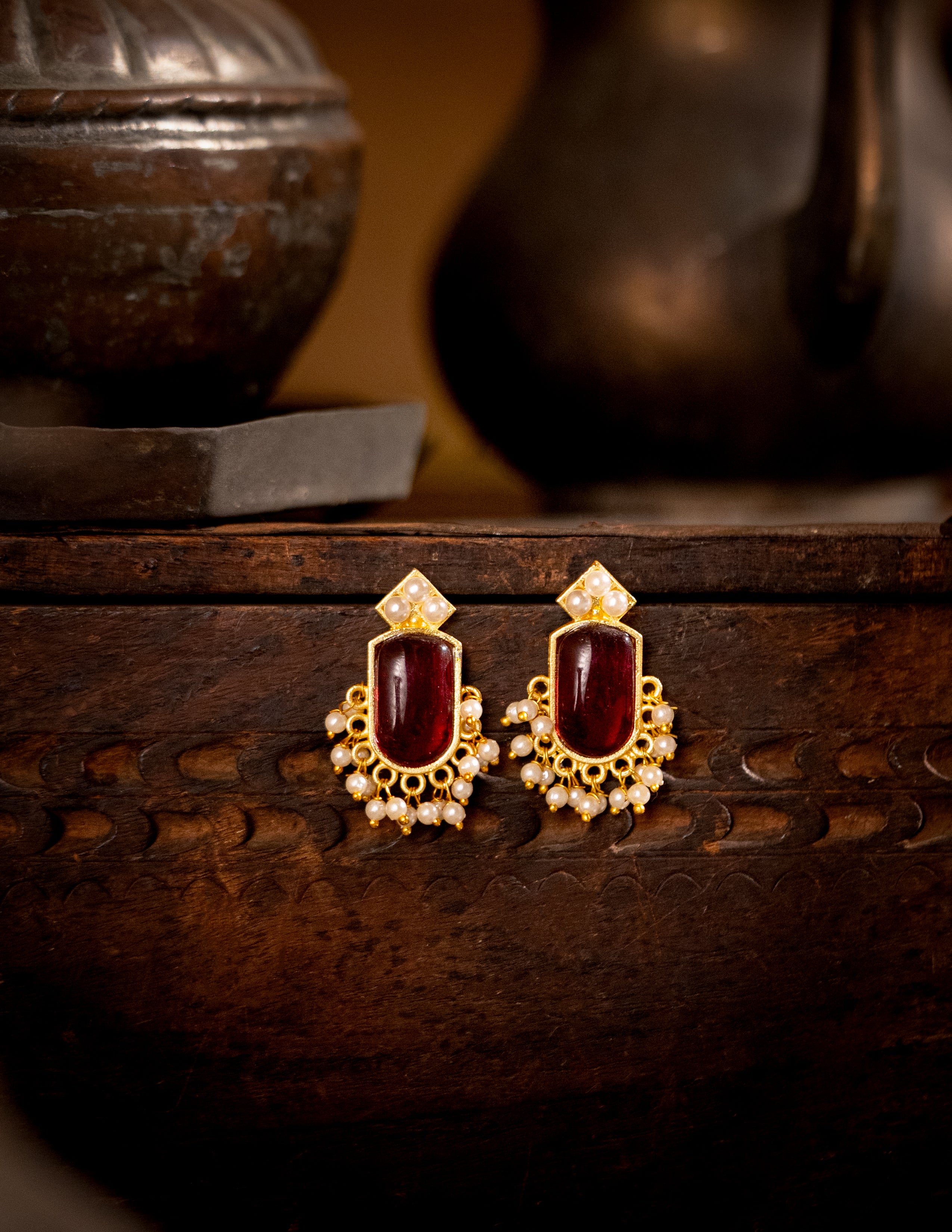 Mukta Pearl Earrings