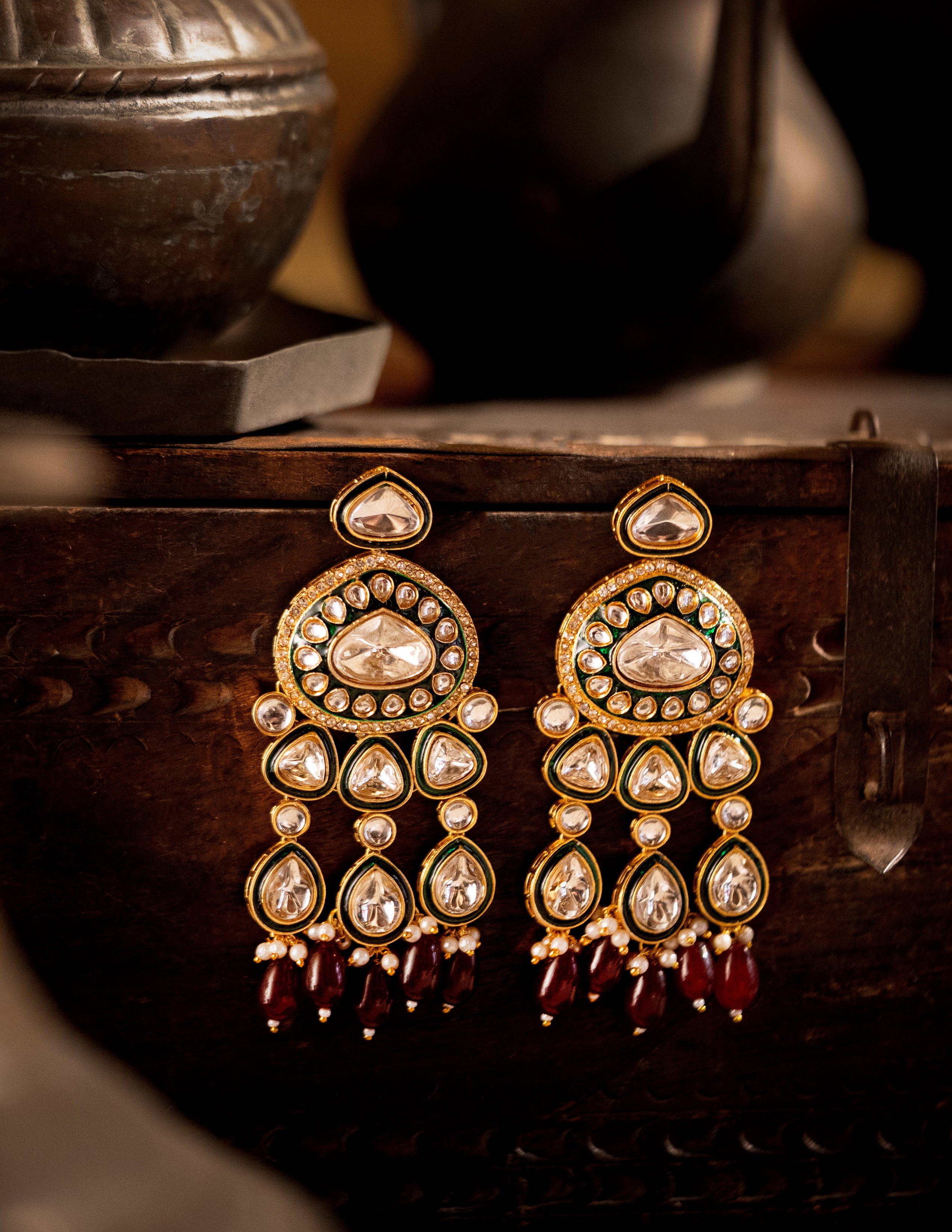 Ranmohini Polki Earrings Main image