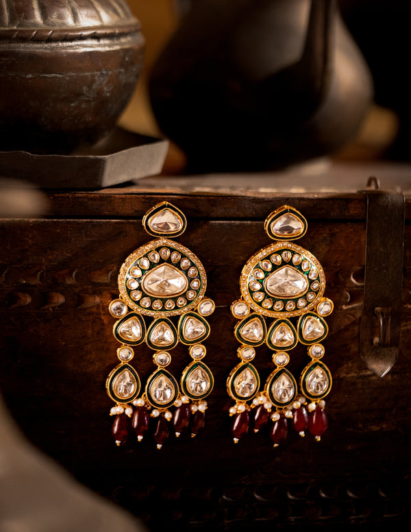 Ranmohini Polki Earrings