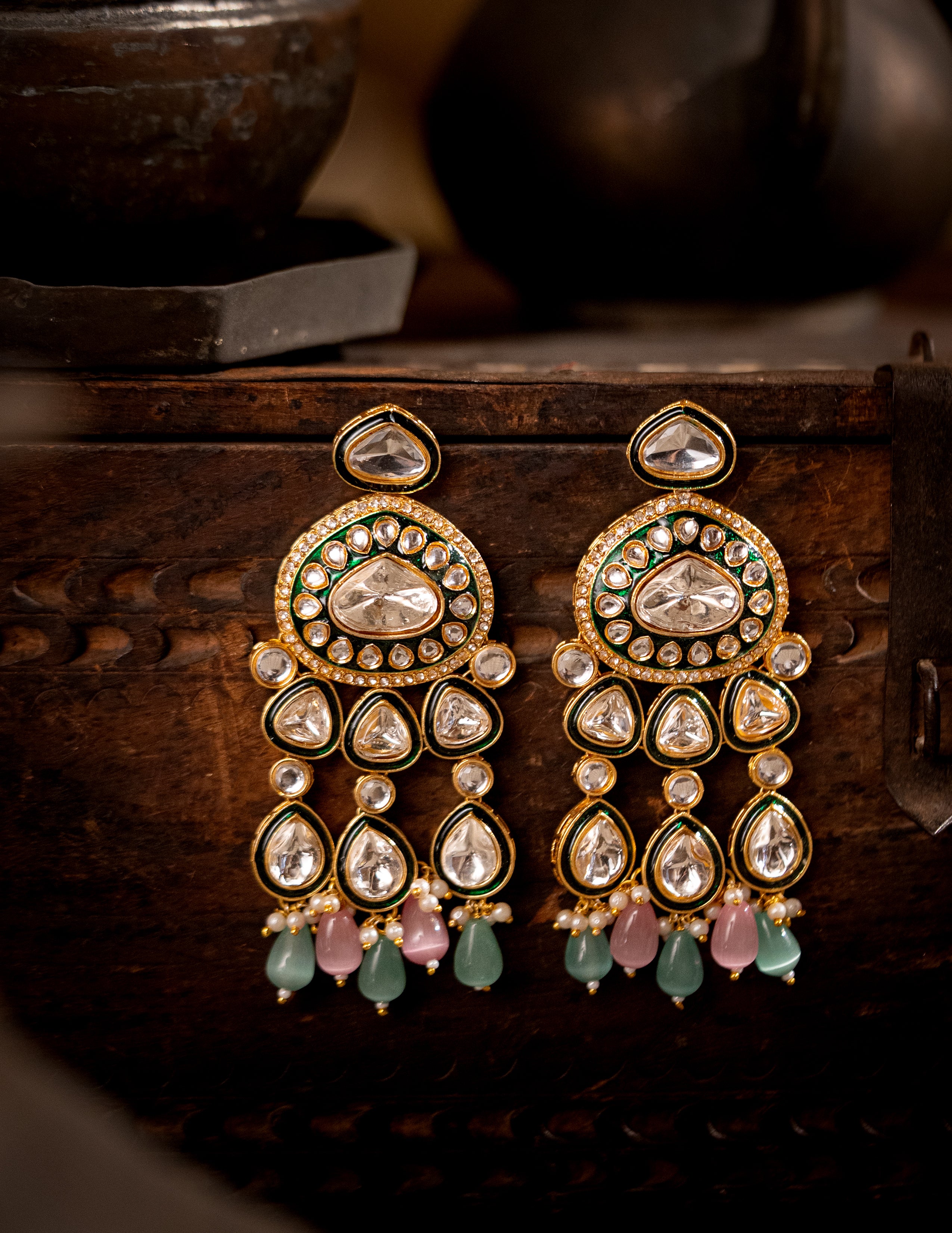 Ranmohini Polki Earrings