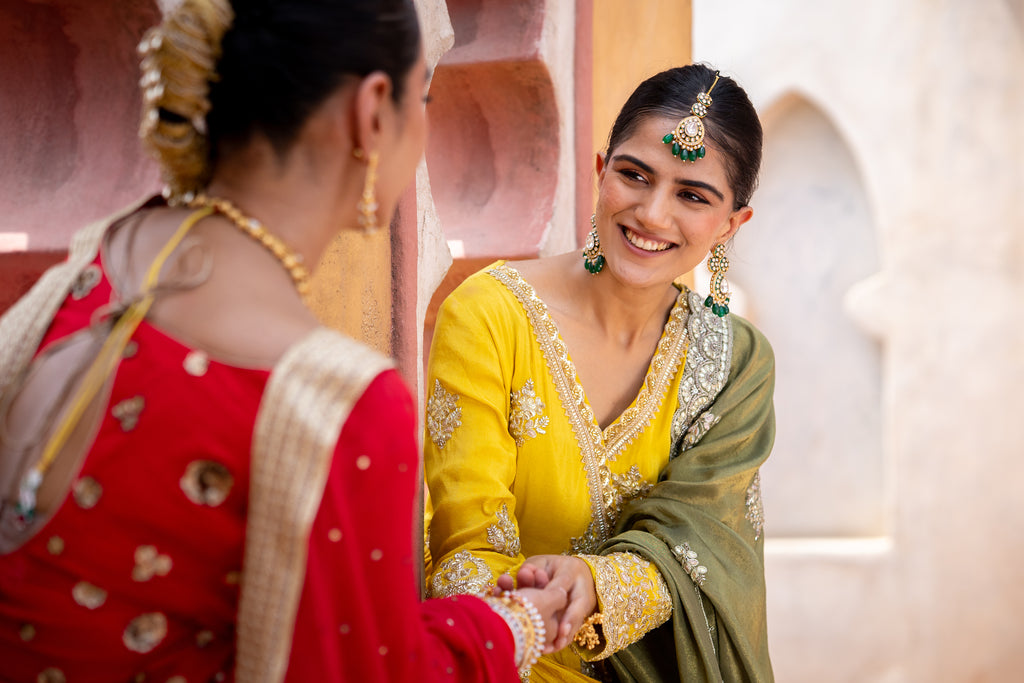 Sehr Maang Tikka Earrings Set