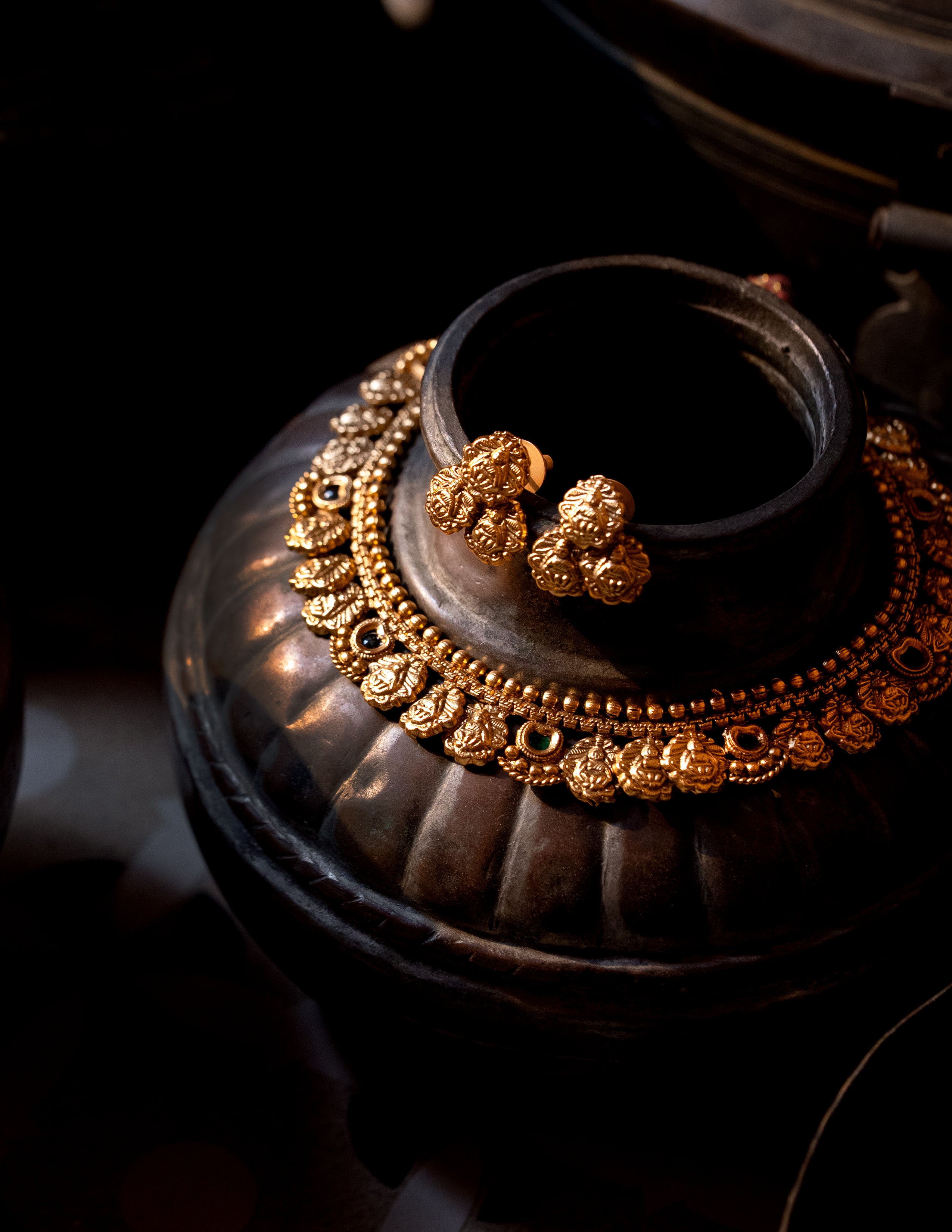 Srichakra Temple Necklace Set
