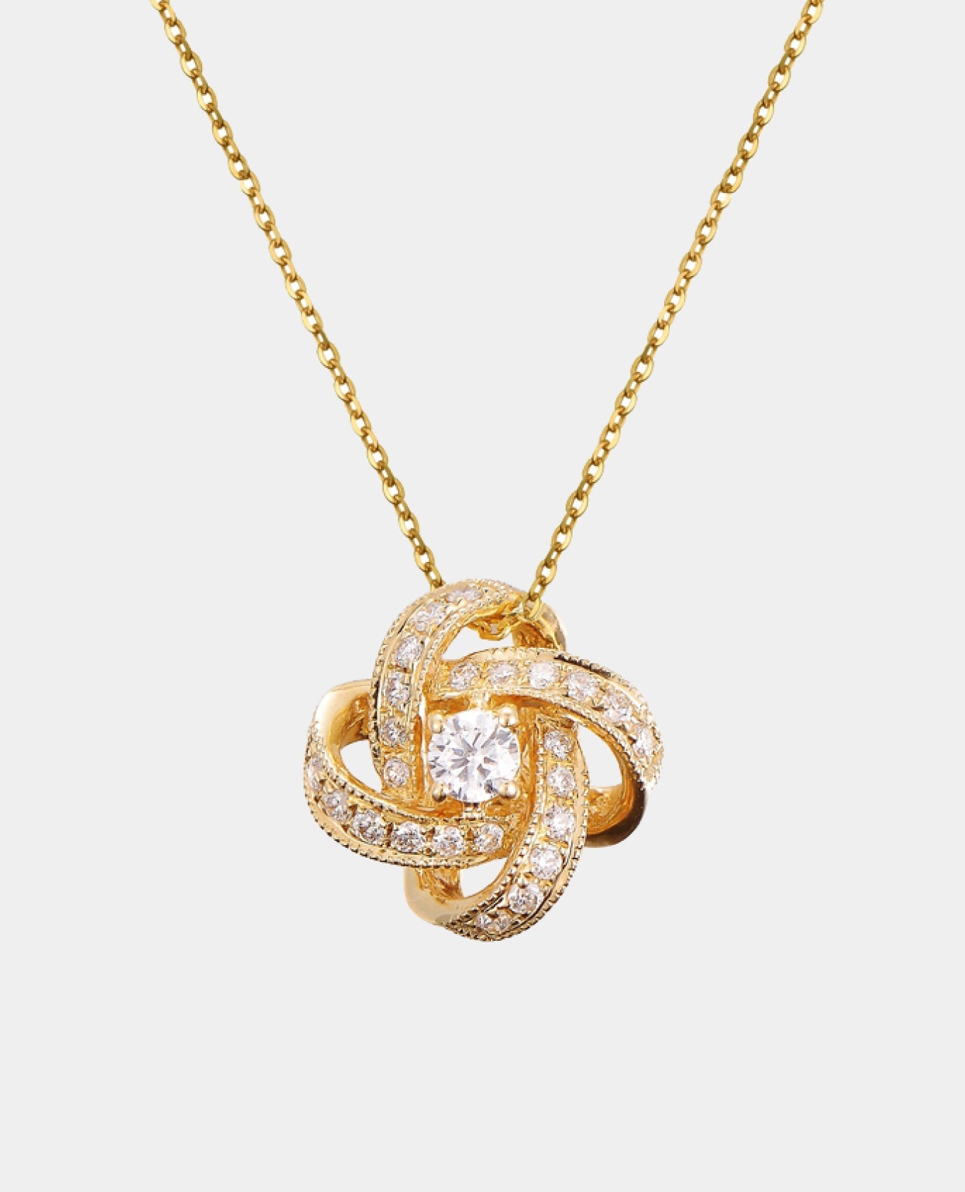 Gold Diamond Pendant Necklace Main image