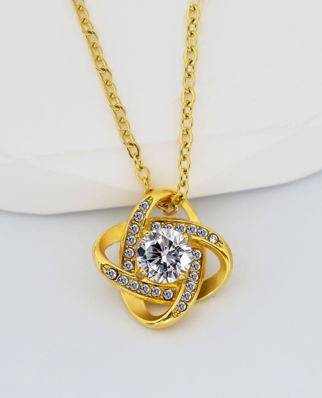 Gold Diamond Pendant Necklace