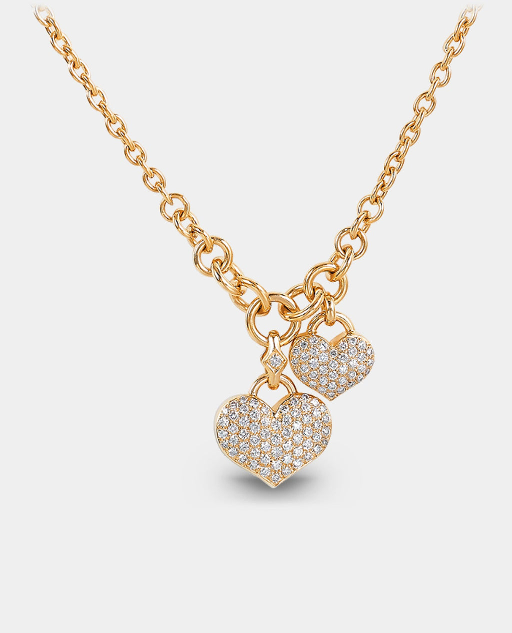 Palmonas Cute Heart Diamond Necklace