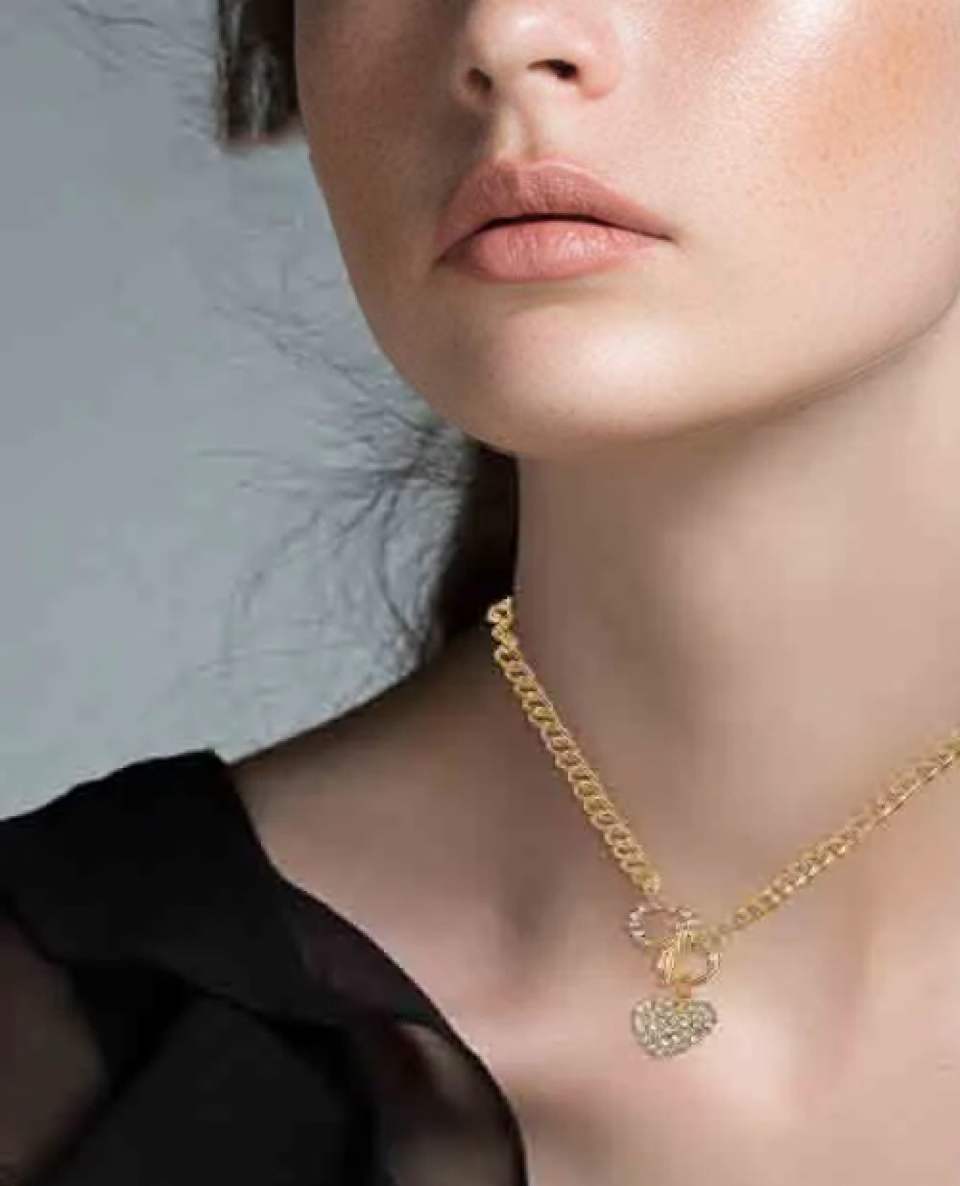 Palmonas Cute Heart Diamond Necklace