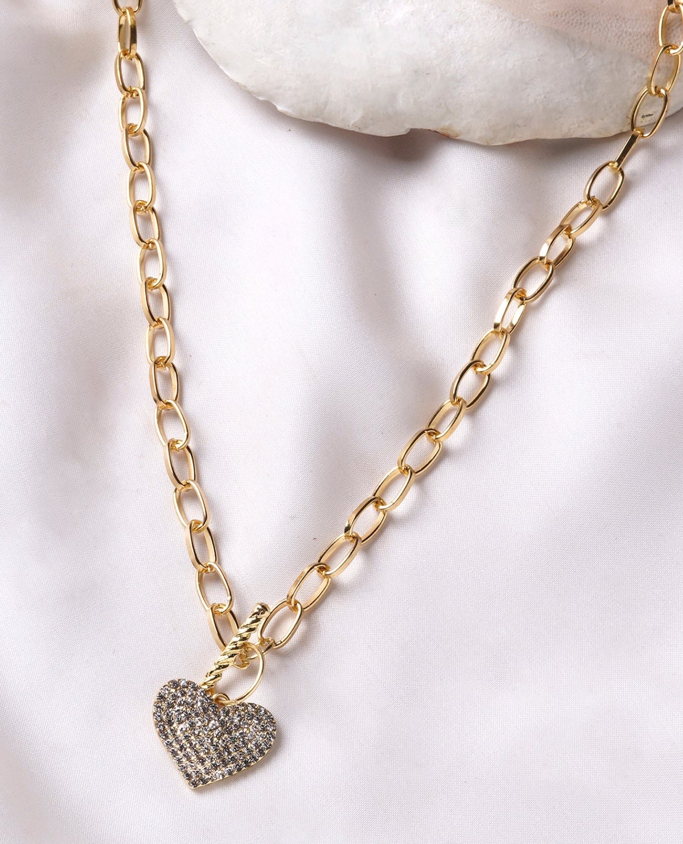 Palmonas Cute Heart Diamond Necklace