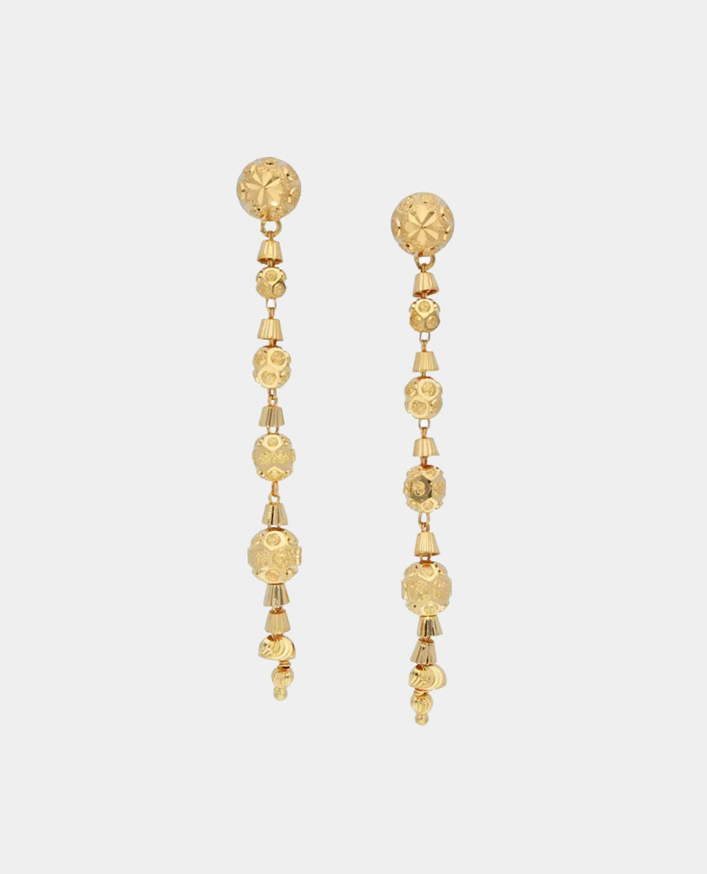 Brilliant Dual Toned Drop Earrings