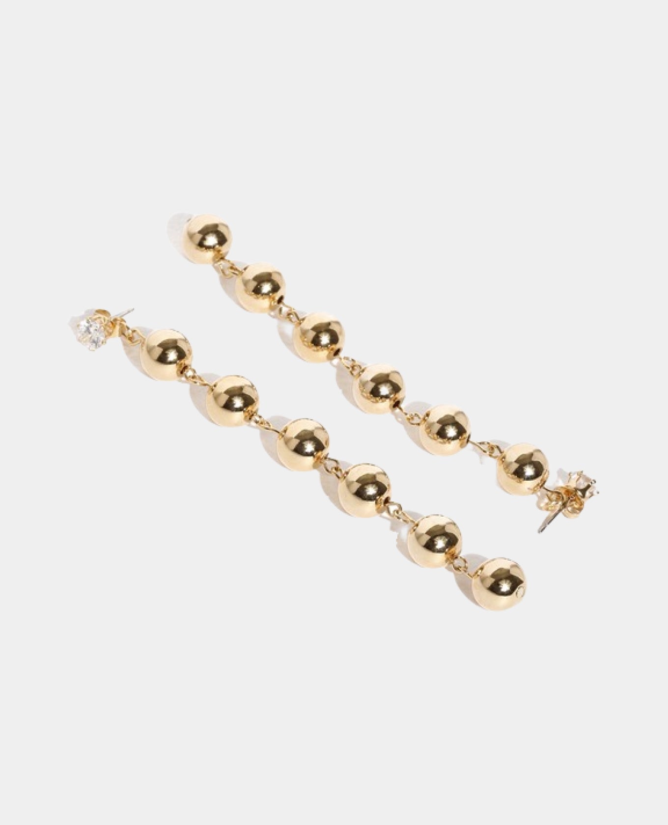 Brilliant Dual Toned Drop Earrings