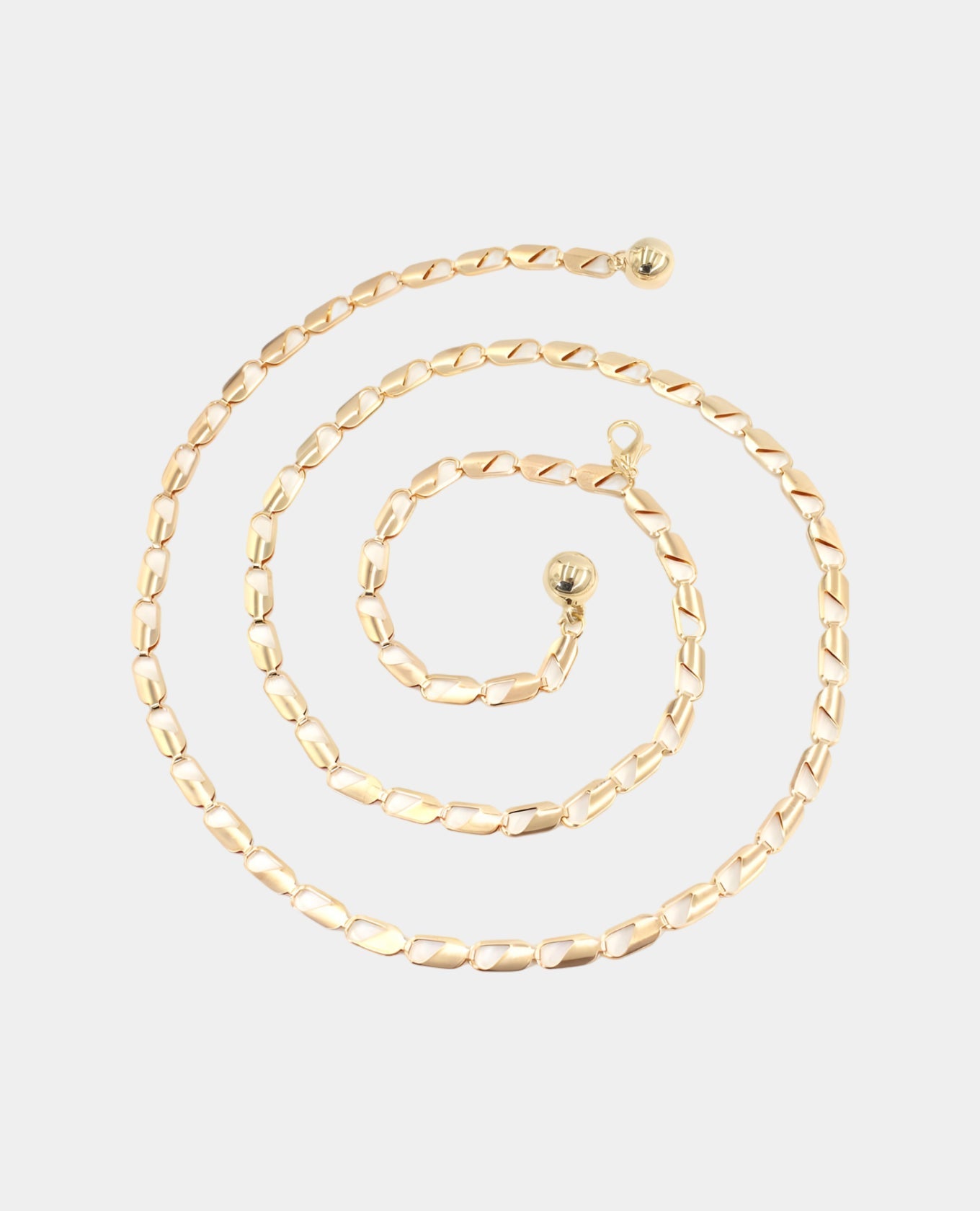 Designer Trapeze Metal Chain Belt Main image