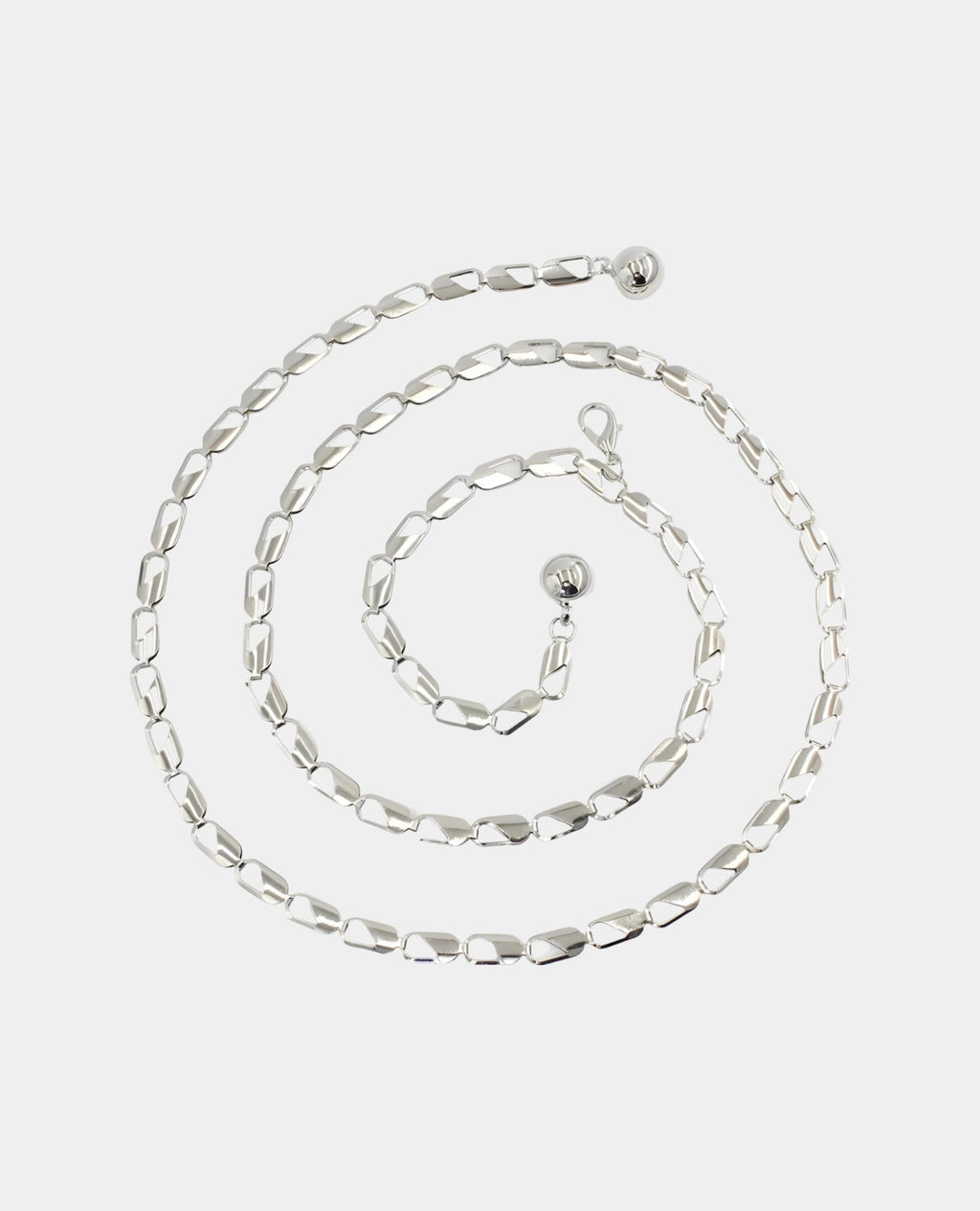 Designer Trapeze Metal Chain Belt