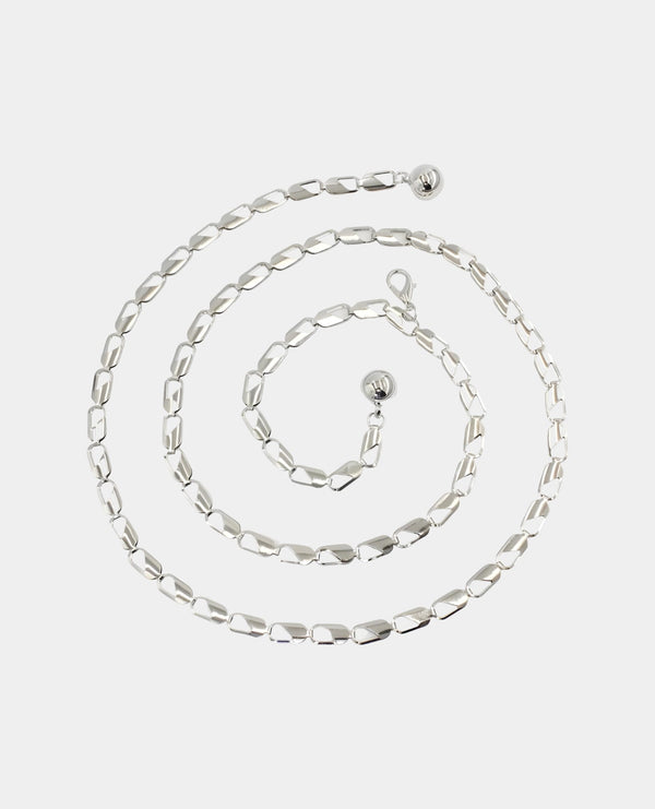 Designer Trapeze Metal Chain Belt