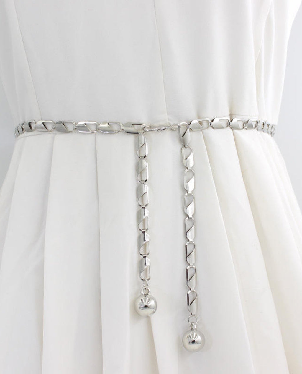 Designer Trapeze Metal Chain Belt