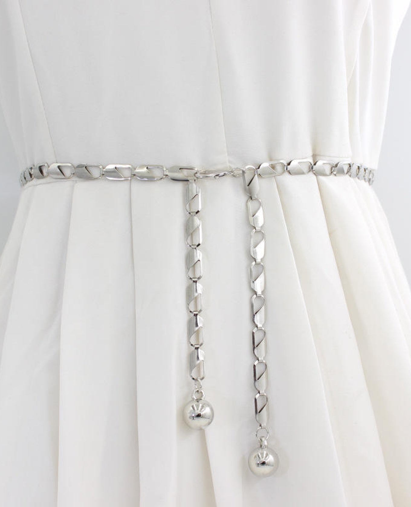 Designer Trapeze Metal Chain Belt